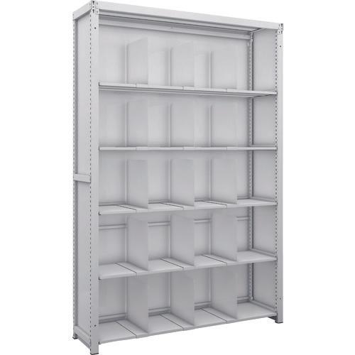 TRUSCO K1 ชั้นเก็บของความหนาแน่นสูงเคลือบสารต้านแบคทีเรียพร้อมแผ่นหลังและแผ่นข้าง H1900XW1250XD325 6 ชั้นพร้อมฉากกั้นเคลื่อนที่ 15 ฉาก