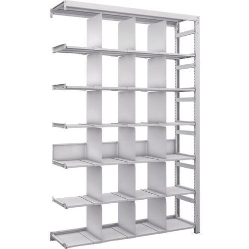 TRUSCO K1 ชั้นเก็บของความหนาแน่นสูงเคลือบสารต้านแบคทีเรีย H1900XW1250XD325 7 ระดับพร้อม 18 พาร์ติชันแบบเชื่อมต่อ