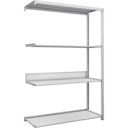 TRUSCO K1 ชั้นเก็บของความหนาแน่นสูงเคลือบสารต้านแบคทีเรีย H1900XW1250XD475 ชนิดเชื่อมต่อ 4 ชั้น