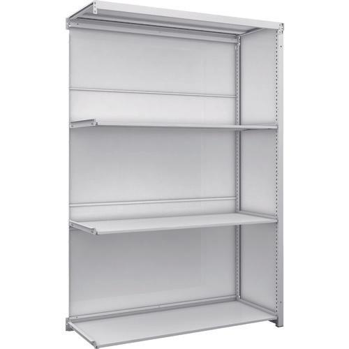 TRUSCO K1 ชั้นเก็บของความหนาแน่นสูงเคลือบสารต้านแบคทีเรียพร้อมแผ่นรองหลัง H1900XW1250XD475 ชนิดเชื่อมต่อ 4 ชั้น