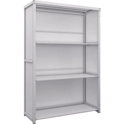 TRUSCO K1 ชั้นเก็บของความหนาแน่นสูงเคลือบสารต้านแบคทีเรียพร้อมแผ่นหลังและแผ่นข้าง H1900XW1250XD475 4 ขั้น