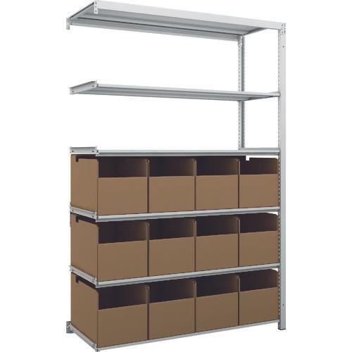 TRUSCO K1 ชั้นเก็บของความหนาแน่นสูงเคลือบสารต้านแบคทีเรีย H1900XW1250XD475 6 ชั้นพร้อมถัง 12 ถัง