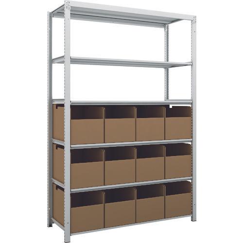 TRUSCO K1 ชั้นเก็บของความหนาแน่นสูงเคลือบสารต้านแบคทีเรีย H1900XW1250XD475 6 ชั้นพร้อมขวด 12 ขวด