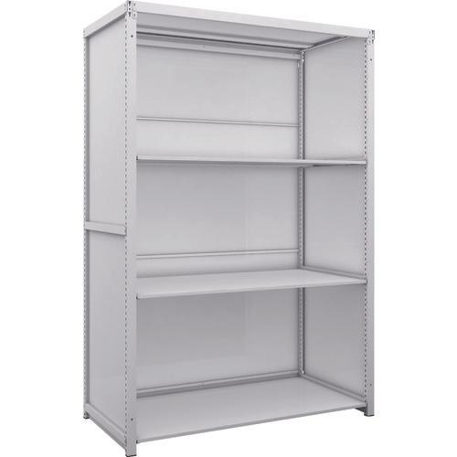 TRUSCO K1 ชั้นเก็บของความหนาแน่นสูงเคลือบสารต้านแบคทีเรียพร้อมแผ่นหลังและแผ่นข้าง H1900XW1250XD625 4 ขั้น