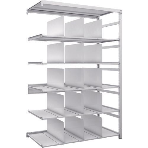 TRUSCO K1 ชั้นเก็บของความหนาแน่นสูงเคลือบสารต้านแบคทีเรีย H1900XW1250XD625 6 ชั้นพร้อม 15 ฉากกั้นห้องแบบเชื่อมต่อ