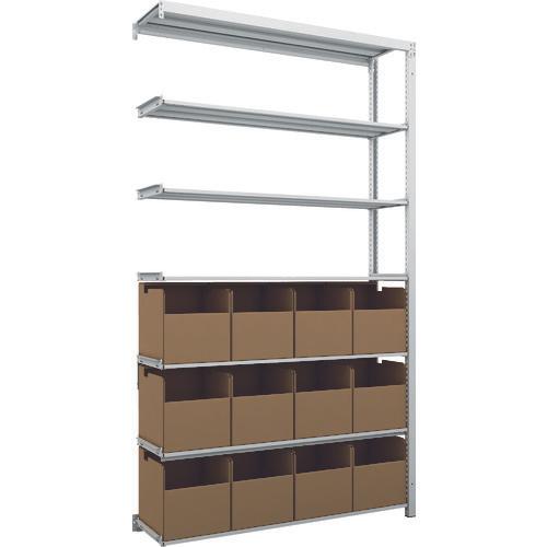 TRUSCO K1 ชั้นเก็บของความหนาแน่นสูงเคลือบสารต้านแบคทีเรีย H2200XW1250XD325 7 ชั้นพร้อมถังขยะ 12 ถัง