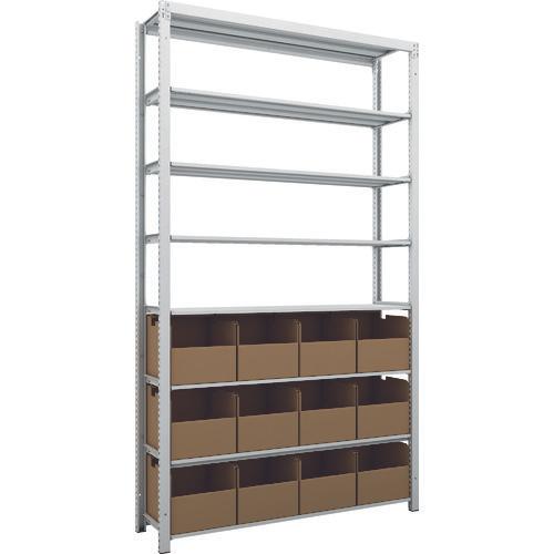 TRUSCO K1 ชั้นเก็บของความหนาแน่นสูงเคลือบสารต้านแบคทีเรีย H2200XW1250XD325 8 ชั้นพร้อมขวด 12 ขวด