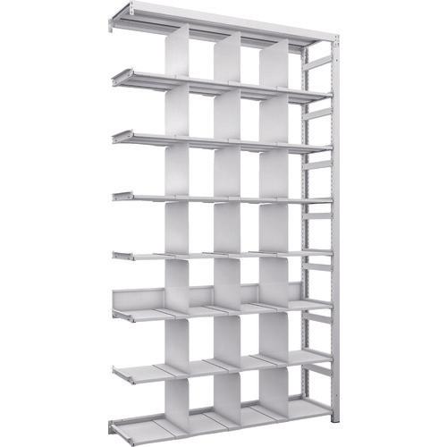 TRUSCO K1 ชั้นเก็บของความหนาแน่นสูงเคลือบสารต้านแบคทีเรีย H2200XW1250XD325 8 ชั้นพร้อม 21 พาร์ติชั่นแบบเชื่อมต่อ