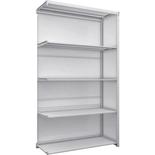 TRUSCO K1 ชั้นเก็บของความหนาแน่นสูงเคลือบสารต้านแบคทีเรียพร้อมแผ่นหลัง แผ่นข้าง H2200XW1250XD475 ชนิดเชื่อมต่อ 5 ชั้น