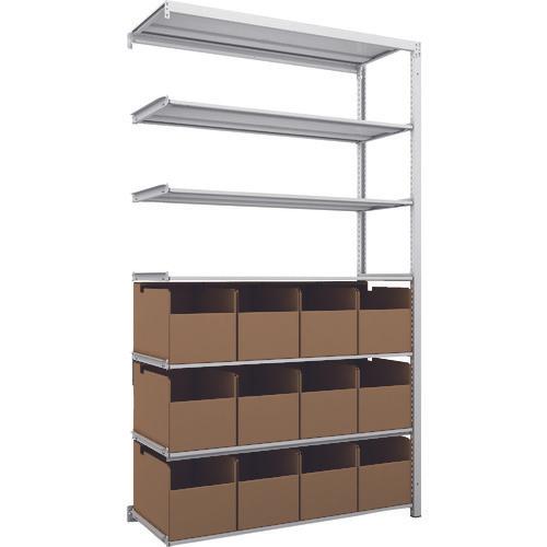 TRUSCO K1 ชั้นเก็บของความหนาแน่นสูงเคลือบสารต้านแบคทีเรีย H2200XW1250XD475 7 ชั้นพร้อมถัง 12 ถัง