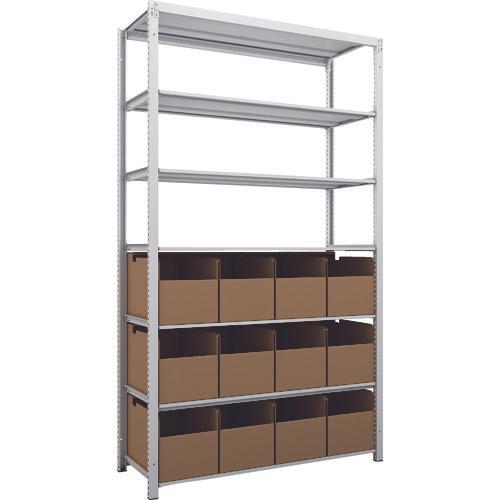 TRUSCO K1 ชั้นเก็บของความหนาแน่นสูงเคลือบสารต้านแบคทีเรีย H2200XW1250XD475 7 ชั้นพร้อมขวด 12 ขวด