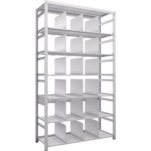 TRUSCO K1 ชั้นเก็บของความหนาแน่นสูงเคลือบสารต้านแบคทีเรีย H2200XW1250XD475 7 ชั้นพร้อม 18 ฉากกั้นที่เคลื่อนย้ายได้