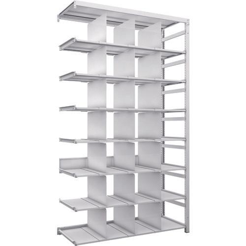 TRUSCO K1 ชั้นเก็บของความหนาแน่นสูงเคลือบสารต้านแบคทีเรีย H2200XW1250XD475 8 ชั้นพร้อม 21 พาร์ติชั่นแบบเชื่อมต่อ