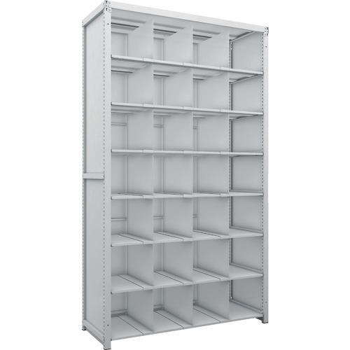 TRUSCO K1 ชั้นเก็บของความหนาแน่นสูงเคลือบสารต้านแบคทีเรียพร้อมแผ่นหลังและแผ่นข้าง H2200XW1250XD475 8 ขั้นพร้อม 21 ฉากกั้นที่เคลื่อนย้ายได้