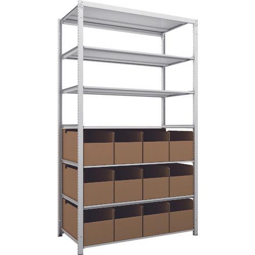 TRUSCO K1 ชั้นเก็บของความหนาแน่นสูงเคลือบสารต้านแบคทีเรีย H2200XW1250XD625 7 ชั้นพร้อมขวด 12 ขวด