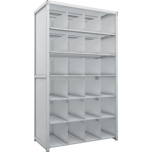 TRUSCO K1 ชั้นเก็บของความหนาแน่นสูงเคลือบสารต้านแบคทีเรียพร้อมแผ่นหลังและแผ่นข้าง H2200XW1250XD625 7 ชั้นพร้อม 18 ฉากกั้นที่เคลื่อนย้ายได้