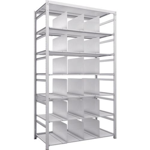 TRUSCO K1 ชั้นเก็บของความหนาแน่นสูงเคลือบสารต้านแบคทีเรีย H2200XW1250XD625 7 ชั้นพร้อม 18 ฉากกั้นที่เคลื่อนย้ายได้