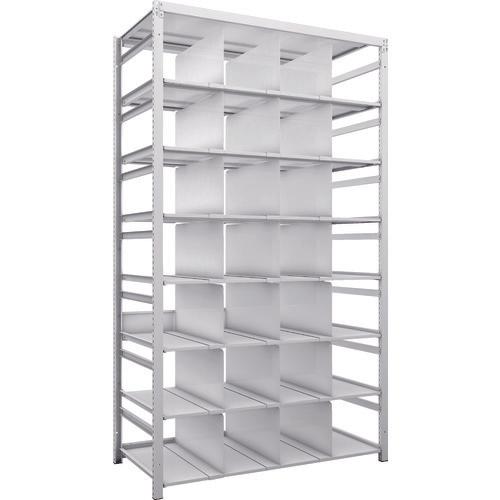 TRUSCO K1 ชั้นเก็บของความหนาแน่นสูงเคลือบสารต้านแบคทีเรีย H2200XW1250XD625 8 ชั้นพร้อม 21 ฉากกั้นที่เคลื่อนย้ายได้