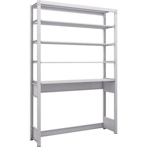 TRUSCO K1 ชนิดเคลือบสารต้านแบคทีเรีย ชั้นเก็บของความหนาแน่นสูง ก้นเปิด ชนิด H1900XW1250XD325 5 ขั้น