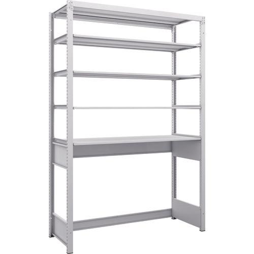 TRUSCO K1 ชนิดเคลือบสารต้านแบคทีเรีย ชั้นเก็บของความหนาแน่นสูง ก้นเปิด ชนิด H1900XW1250XD475 5 ขั้น