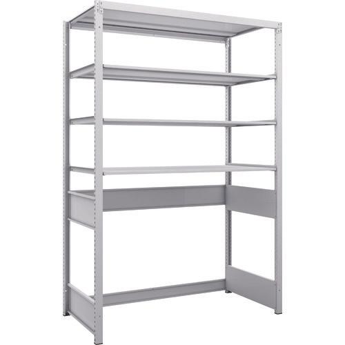 TRUSCO K1 ชนิดเคลือบสารต้านแบคทีเรีย ชั้นเก็บของความหนาแน่นสูง ก้นเปิด ชนิด H1900XW1250XD625 4 ขั้น