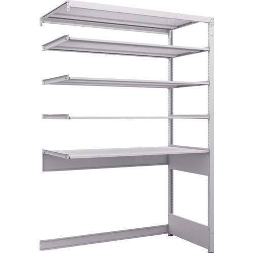 TRUSCO K1 ชนิดเคลือบสารต้านแบคทีเรีย ชั้นเก็บของความหนาแน่นสูง ชนิดเปิดด้านล่าง H1900XW1250XD625 ชนิดเชื่อมต่อ 5 ชั้น