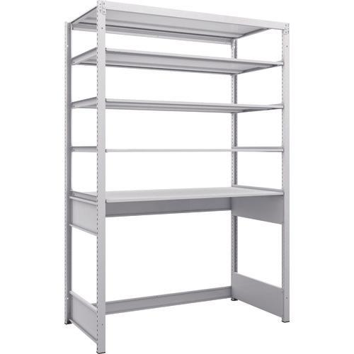 TRUSCO K1 ชนิดเคลือบสารต้านแบคทีเรีย ชั้นเก็บของความหนาแน่นสูง ก้นเปิด ชนิด H1900XW1250XD625 5 ขั้น