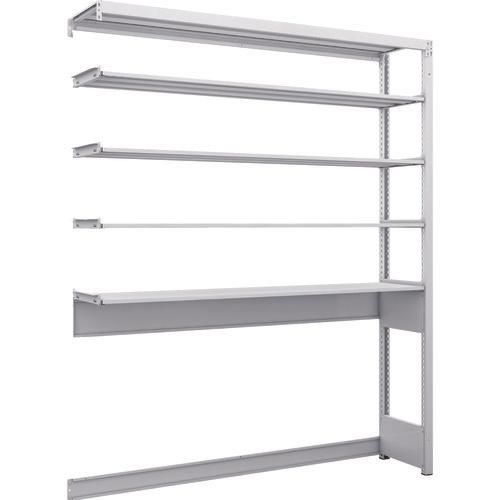 TRUSCO K1 ชนิดเคลือบสารต้านแบคทีเรีย ชั้นเก็บของความหนาแน่นสูง ชนิดเปิดด้านล่าง H1900XW1550XD325 ชนิดเชื่อมต่อ 5 ชั้น