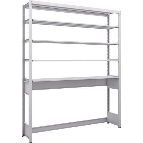 TRUSCO K1 ชนิดเคลือบสารต้านแบคทีเรีย ชั้นเก็บของความหนาแน่นสูง ก้นเปิด ชนิด H1900XW1550XD325 5 ขั้น