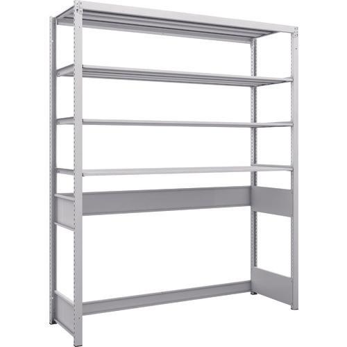 TRUSCO K1 ชนิดเคลือบสารต้านแบคทีเรีย ชั้นเก็บของความหนาแน่นสูง ก้นเปิด ชนิด H1900XW1550XD475 4 ขั้น