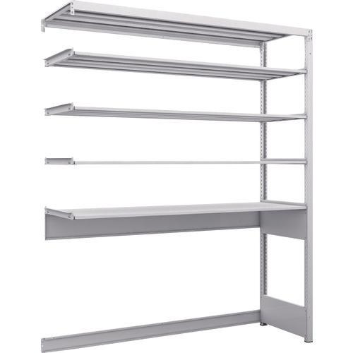 TRUSCO K1 ชนิดเคลือบสารต้านแบคทีเรีย ชั้นเก็บของความหนาแน่นสูง ชนิดก้นเปิด H1900XW1550XD475 ชนิดเชื่อมต่อ 5 ชั้น