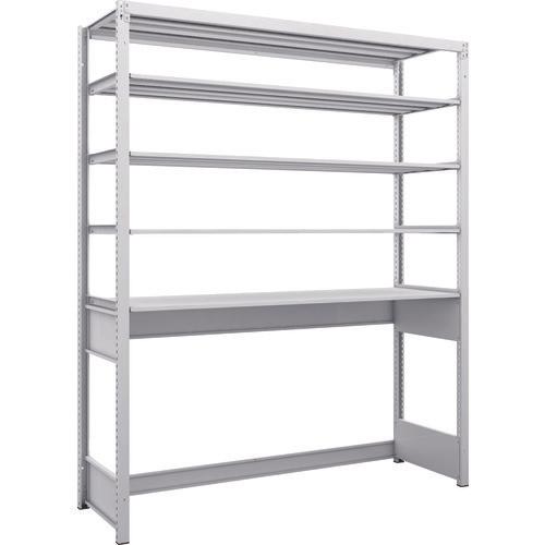 TRUSCO K1 ชนิดเคลือบสารต้านแบคทีเรีย ชั้นเก็บของความหนาแน่นสูง ก้นเปิด ชนิด H1900XW1550XD475 5 ขั้น