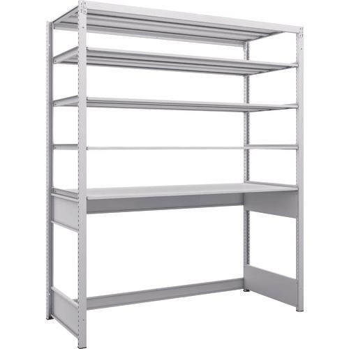 TRUSCO K1 ชนิดเคลือบสารต้านแบคทีเรีย ชั้นเก็บของความหนาแน่นสูง ก้นเปิด ชนิด H1900XW1550XD625 5 ขั้น