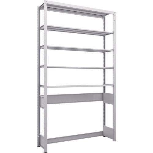 TRUSCO K1 ชนิดเคลือบสารต้านแบคทีเรีย ชั้นเก็บของความหนาแน่นสูง ก้นเปิด ชนิด H2200XW1250XD325 5 ขั้น