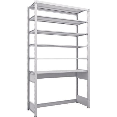 TRUSCO K1 ชนิดเคลือบสารต้านแบคทีเรีย ชั้นเก็บของความหนาแน่นสูง ก้นเปิด ชนิด H2200XW1250XD475 6 ขั้น