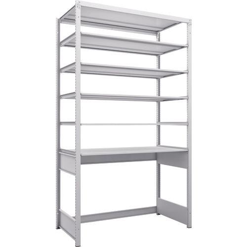 TRUSCO K1 ชนิดเคลือบสารต้านแบคทีเรีย ชั้นเก็บของความหนาแน่นสูง ก้นเปิด ชนิด H2200XW1250XD625 6 ขั้น