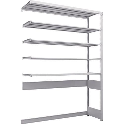 TRUSCO K1 ชนิดเคลือบสารต้านแบคทีเรีย ชั้นเก็บของความหนาแน่นสูง ชนิดก้นเปิด H2200XW1550XD475 ชนิดเชื่อมต่อ 5 ชั้น