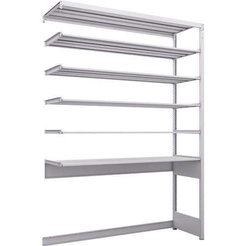 TRUSCO K1 ชนิดเคลือบสารต้านแบคทีเรีย ชั้นเก็บของความหนาแน่นสูง ชนิดเปิดล่าง H2200XW1550XD475 ชนิดเชื่อมต่อ 6 ชั้น