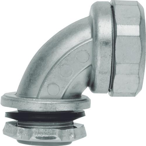 ＳＡＮＫＥＩ　ケイフレックス用　コネクタ　ノックアウト接続用　管用平行おねじ付き　９０°形