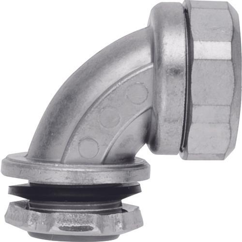 ＳＡＮＫＥＩ　ケイフレックス用　コネクタ　ノックアウト接続用　管用平行おねじ付き　９０°形