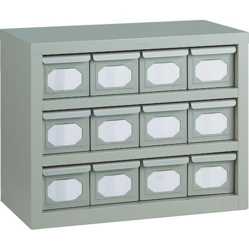 TRUSCO UNIT ลิ้นชักแบบ K 592X468 V-1X12 ชิ้น นีโอเกรย์