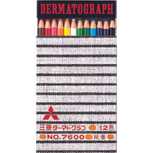 โหลดรูปภาพลงในโปรแกรมดูแกลเลอรี uni oily dermatograph 12 color set

