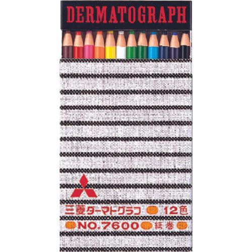 uni oily dermatograph 12 color set