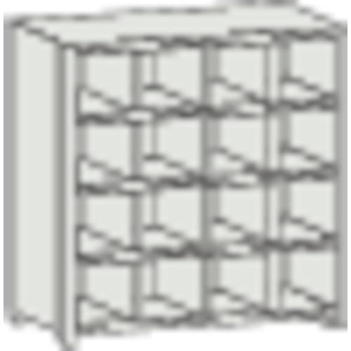 ชั้นวางของแบบแบ่งช่อง TRUSCO KA พร้อมตัวกั้นน้ำหก 889 x 214 x H927 4 แถว 4 ระดับ