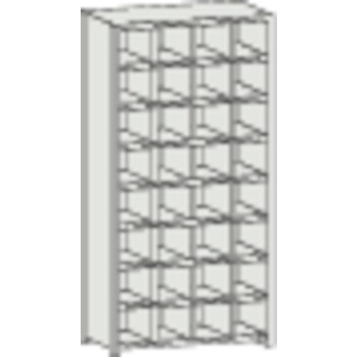 ชั้นวางของแบบแบ่งช่อง TRUSCO KA พร้อมตัวกั้นน้ำหก 889 x 214 x H1802 4 แถว 8 ระดับ