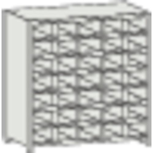 ชั้นวางของแบบแบ่งช่อง TRUSCO KA พร้อมตัวกั้นน้ำหก 889 x 214 x H927 5 แถว 7 ขั้น