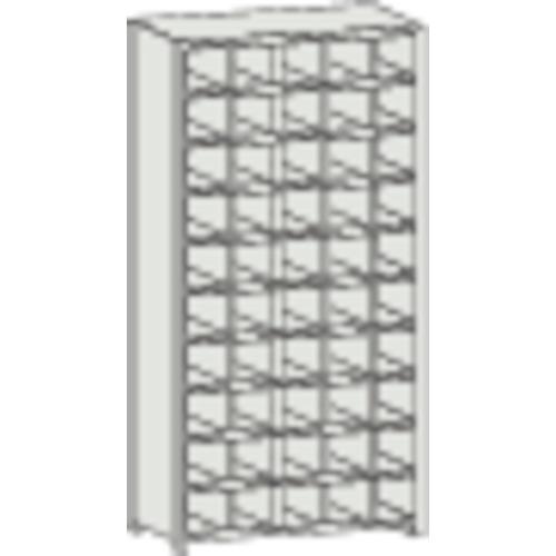 ชั้นวางแบบแยกส่วน TRUSCO KA พร้อมตัวหยุดหก 889 x 214 x H1802 5 แถว 10 ขั้น