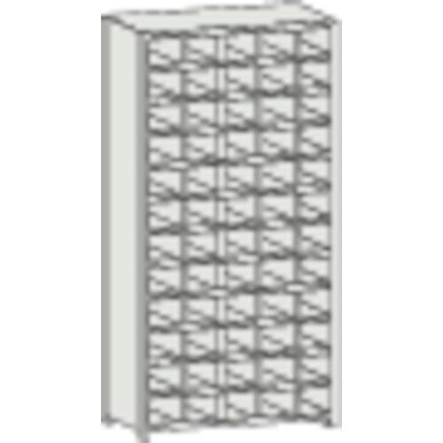 ชั้นวางแบบแยกส่วน TRUSCO KA พร้อมตัวหยุดหก 889 x 214 x H1802 5 แถว 12 ขั้น