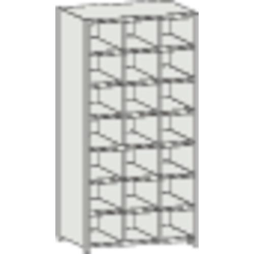 ชั้นวางแบบแบ่งช่อง TRUSCO KB พร้อมตัวกั้นน้ำหก 889X264XH1802 3 แถว 7 ขั้น