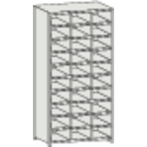 ชั้นวางแบบแยกส่วน TRUSCO KB พร้อมตัวกั้นน้ำหก 889X264XH1802 3 แถว 10 ขั้น